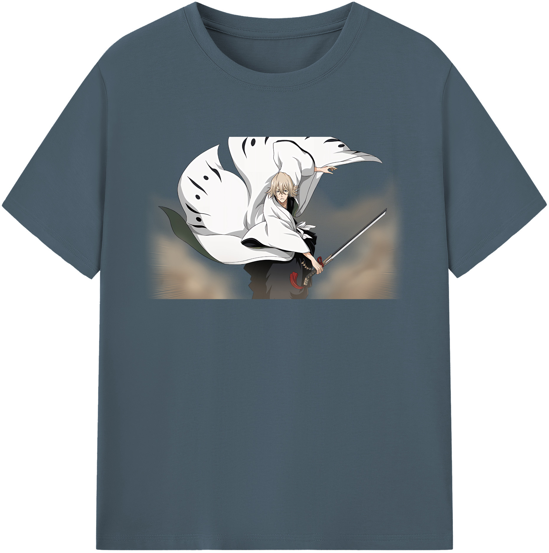 （画像用） "ブリーチ 浦原 喜助（うらはら きすけ） BLEACH Urahara Kisuke " 綿100％半袖Tシャツ（フロントプリント）